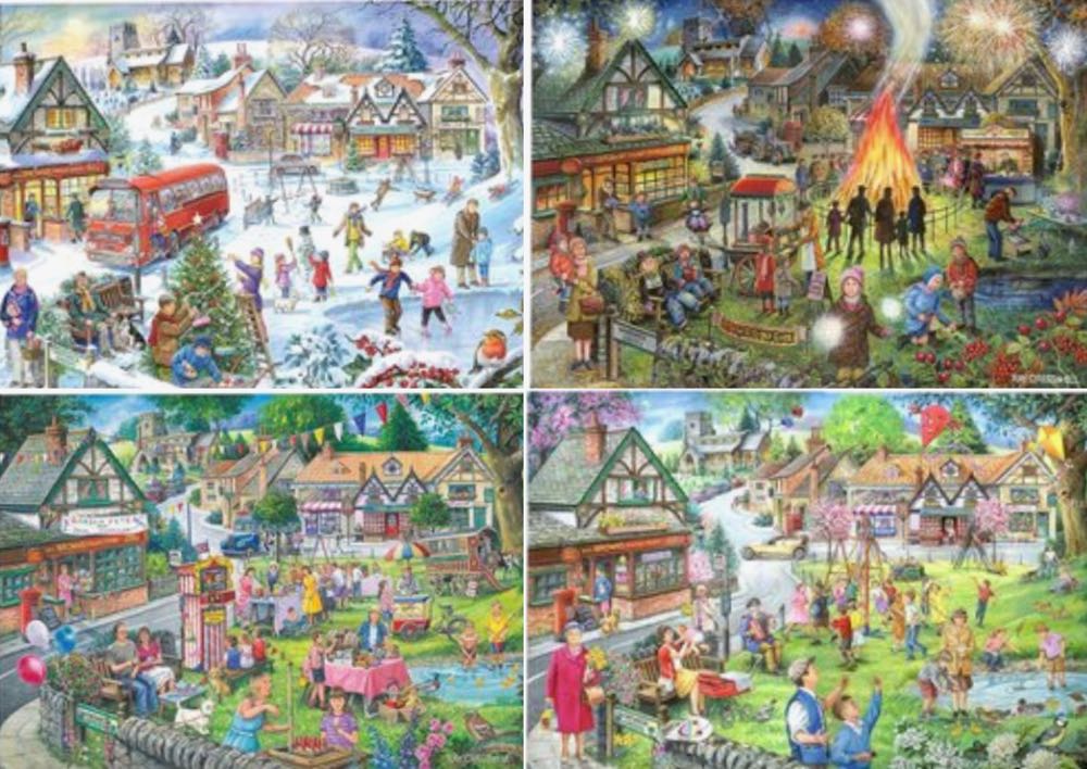 Seasons On The Green - House of Puzzles Ltd HOP, The puzzle collectible [Barcode 5060002007679] - Main Image 2