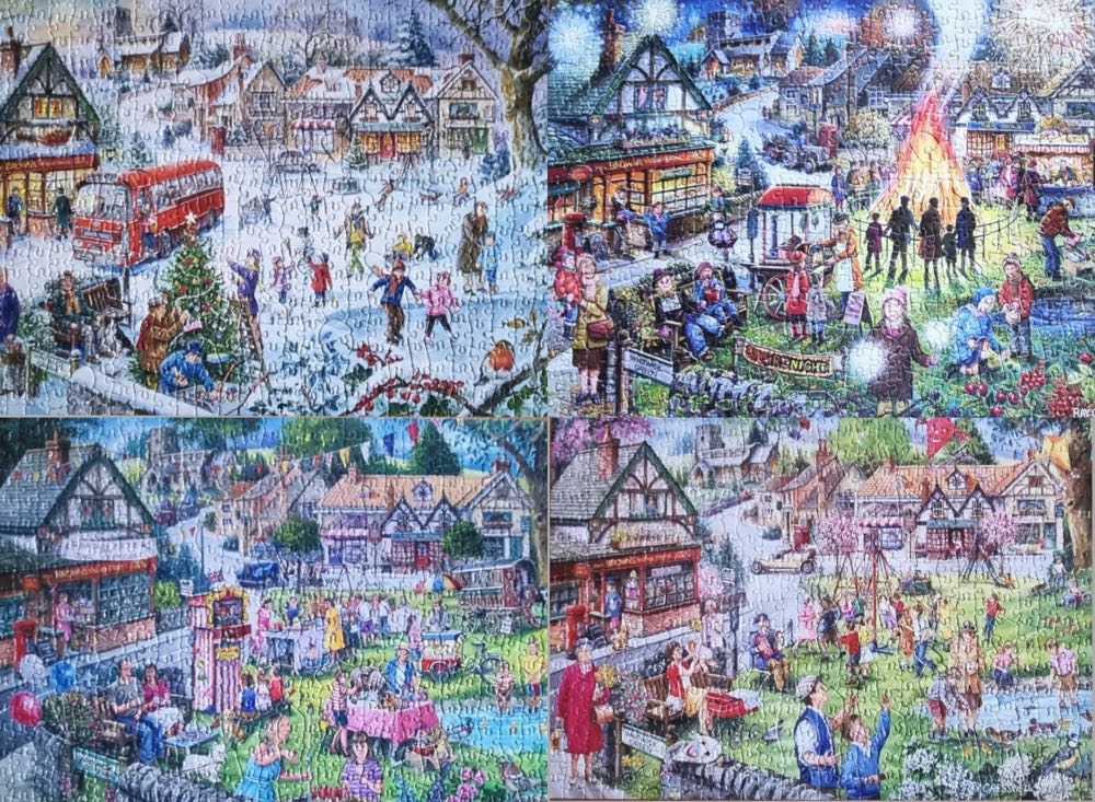 Seasons On The Green - House of Puzzles Ltd HOP, The puzzle collectible [Barcode 5060002007679] - Main Image 3