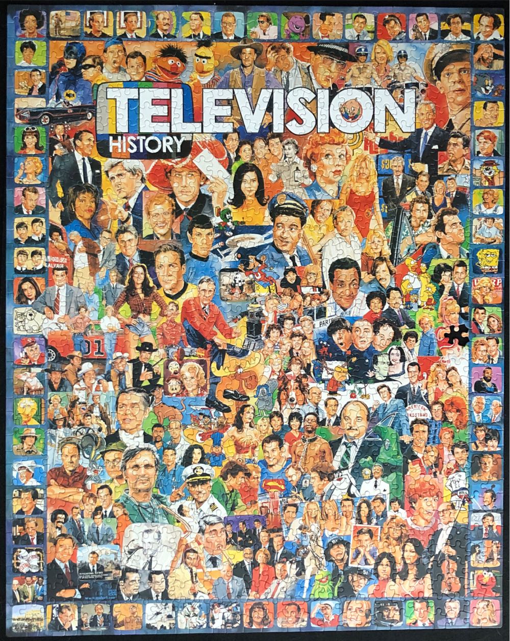 Television History   - White Mountain puzzle collectible [Barcode 724819248940] - Main Image 2
