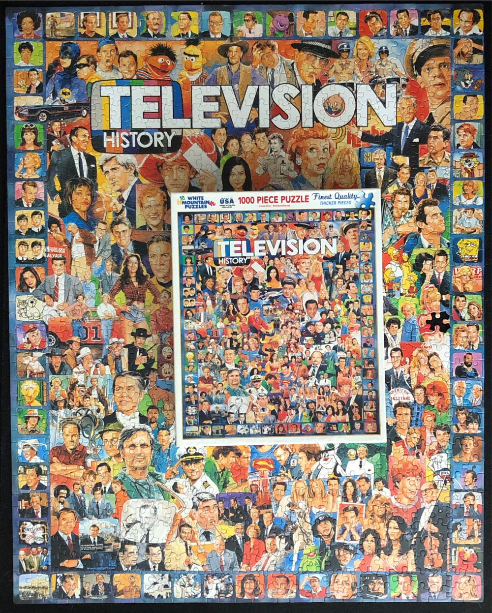 Television History   - White Mountain puzzle collectible [Barcode 724819248940] - Main Image 3