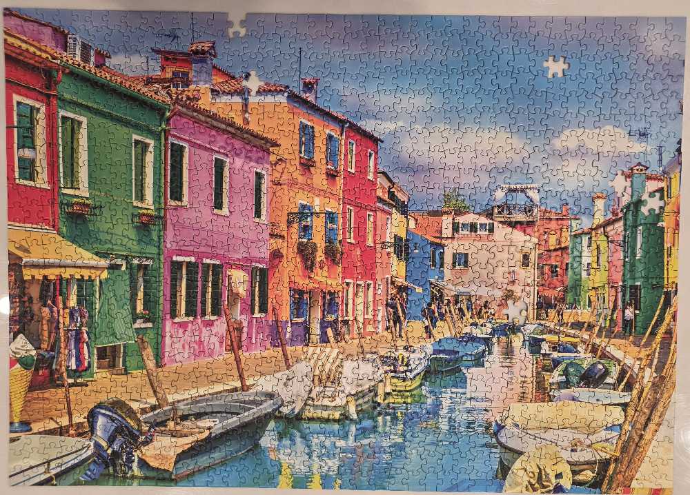 Beautiful Burano Italy - Colorcraft puzzle collectible - Main Image 2