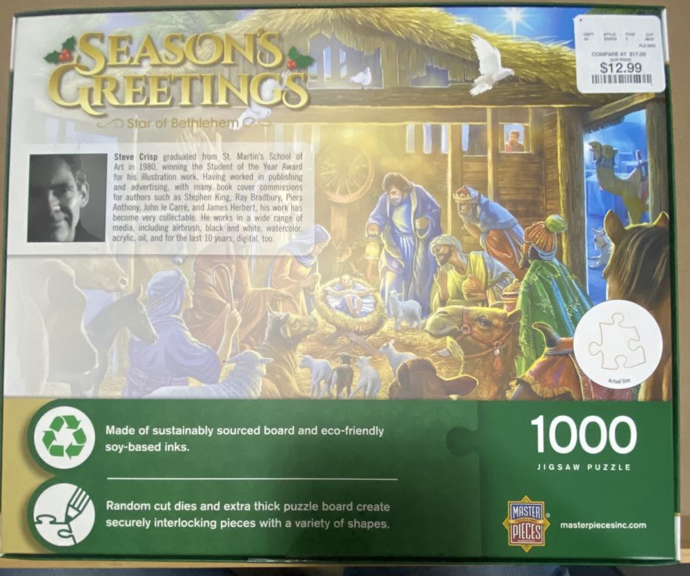Star Of Bethlehem - MasterPieces Inc. puzzle collectible [Barcode 705988628726] - Main Image 3