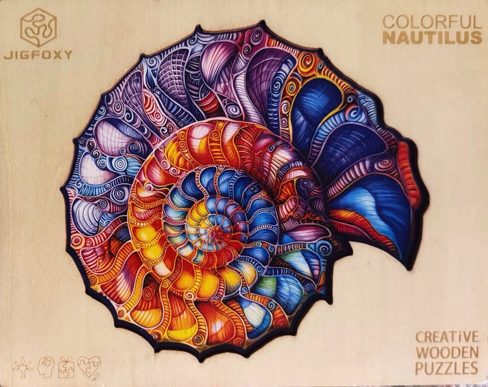 Colorful Nautilus - JIGFOXY puzzle collectible - Main Image 2