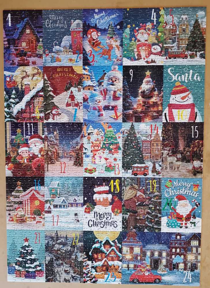 Advent Merry Christmas   puzzle collectible - Main Image 2