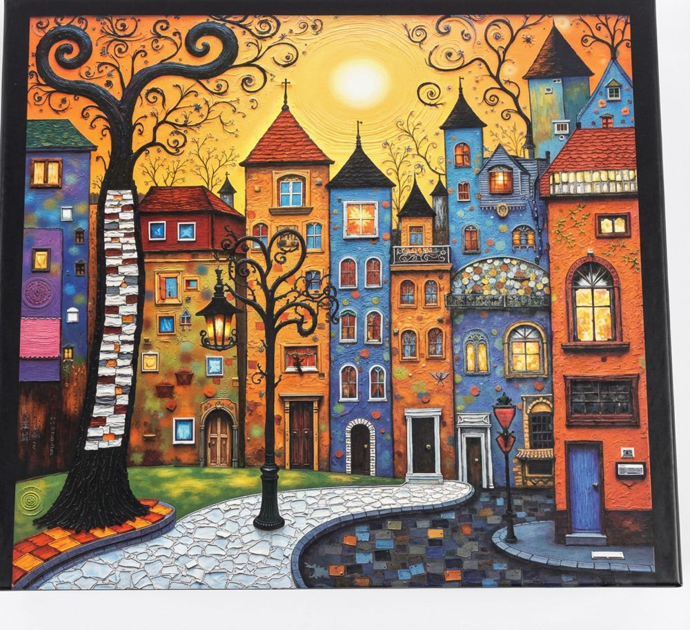 Fantasy Town At Sunset  puzzle collectible - Main Image 2