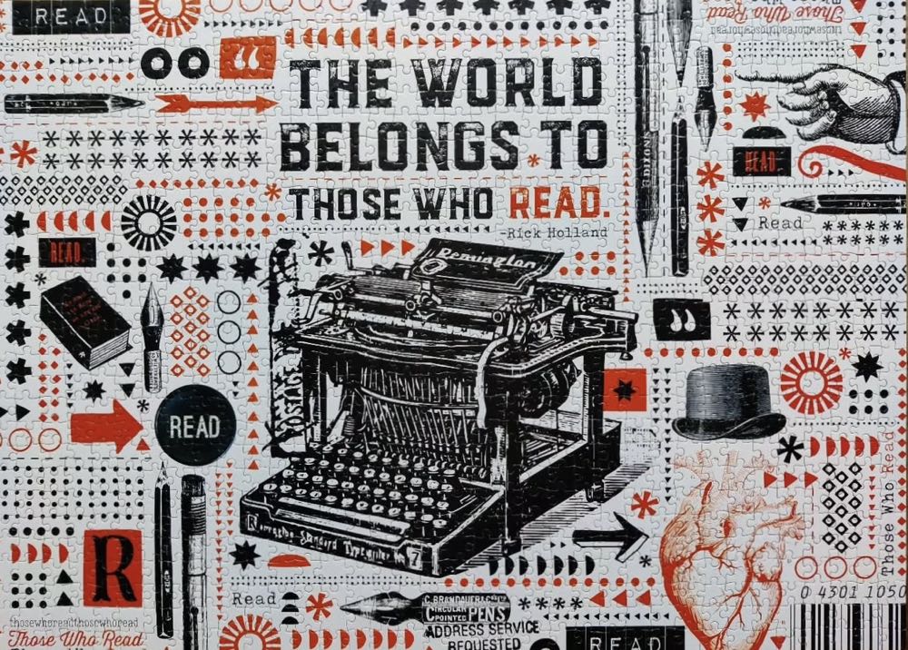 Those Who Read - Gibbs Smith puzzle collectible [Barcode 9781423657811] - Main Image 3