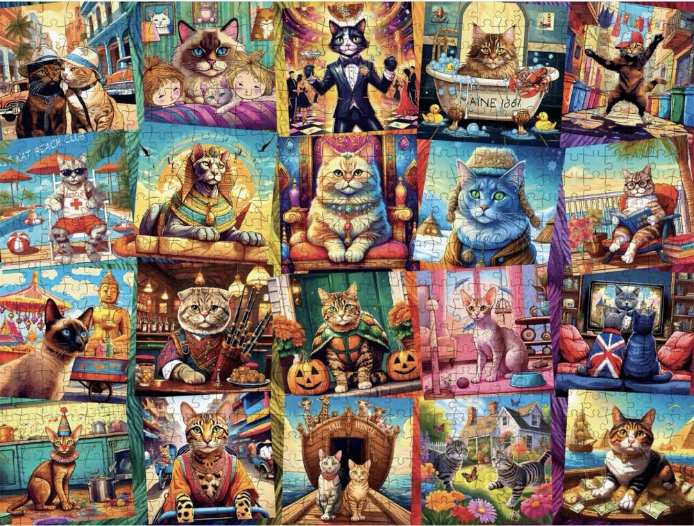 Cats - Who’s Your Catty? - Buffalo puzzle collectible [Barcode 079346178063] - Main Image 2