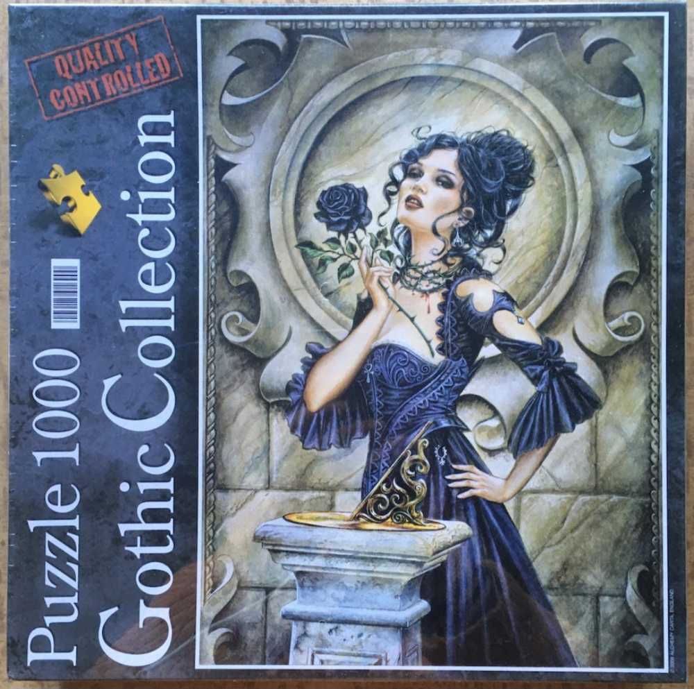 Piecerelax Puzzle Canvas Wall Art 366 Plastic Pieces For Adults Retro Wild Rose Unique Gift & Home Décor With Jigsaw Puzzle Artwork For Living Room Bedroom Hn1301