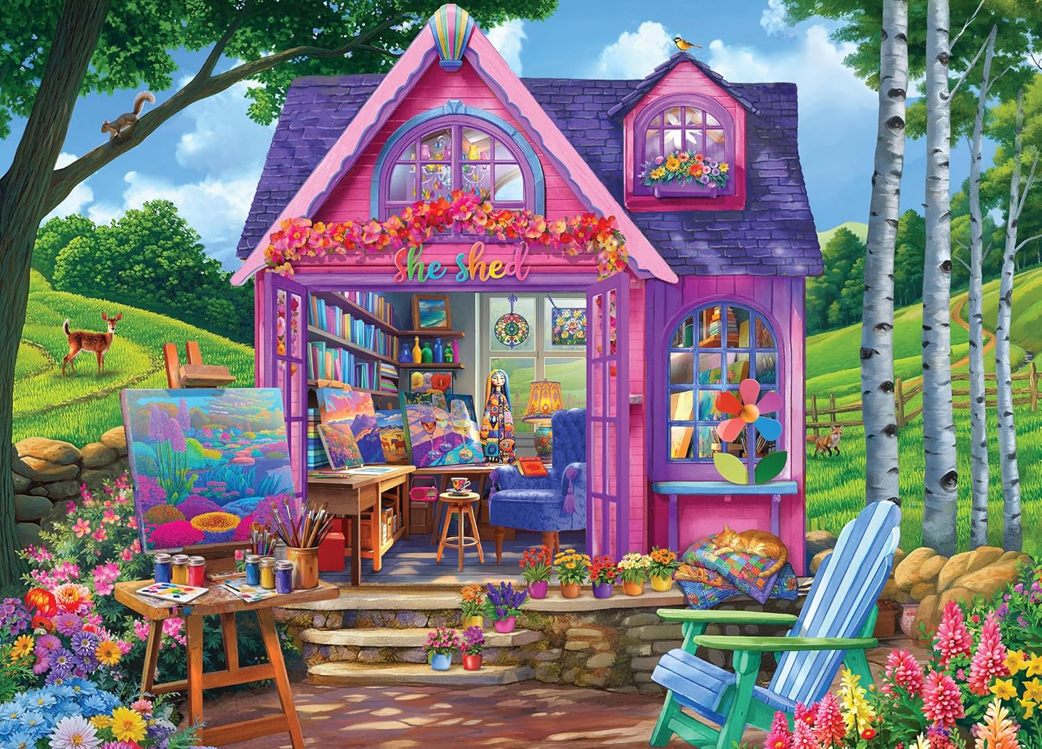She Shed Studio - From Andrea - Ceaco puzzle collectible [Barcode 021081233194] - Main Image 2