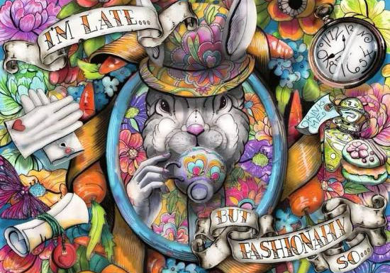 Fashionably Late (Alice In Wonderland) - Ravensburger puzzle collectible [Barcode 4005555017127] - Main Image 2