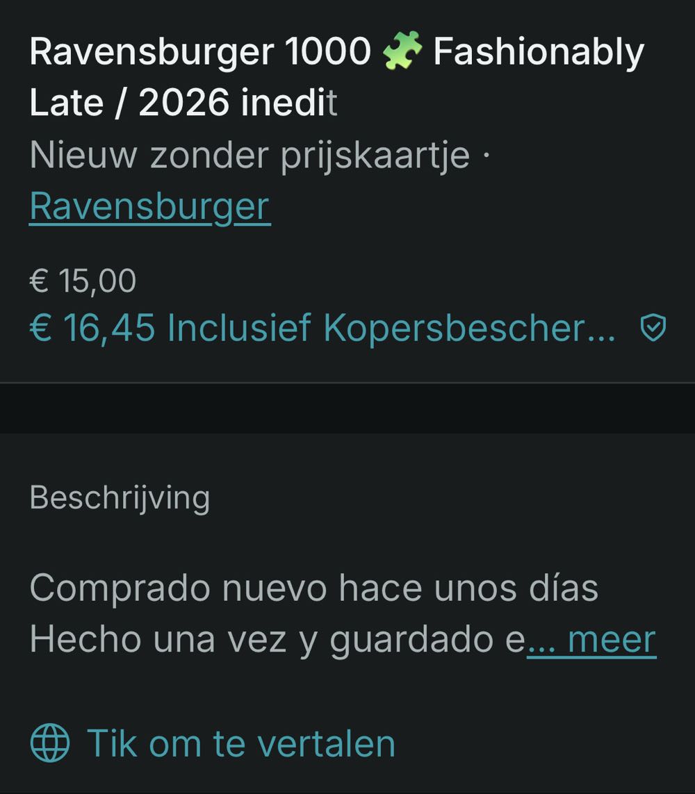 Fashionably Late (Alice In Wonderland) - Ravensburger puzzle collectible [Barcode 4005555017127] - Main Image 4