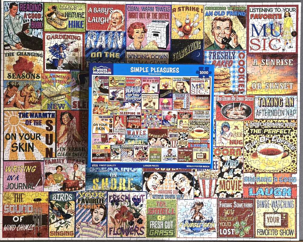 Simple Pleasures- Marcy - White Mountain puzzle collectible [Barcode 724819269983] - Main Image 3
