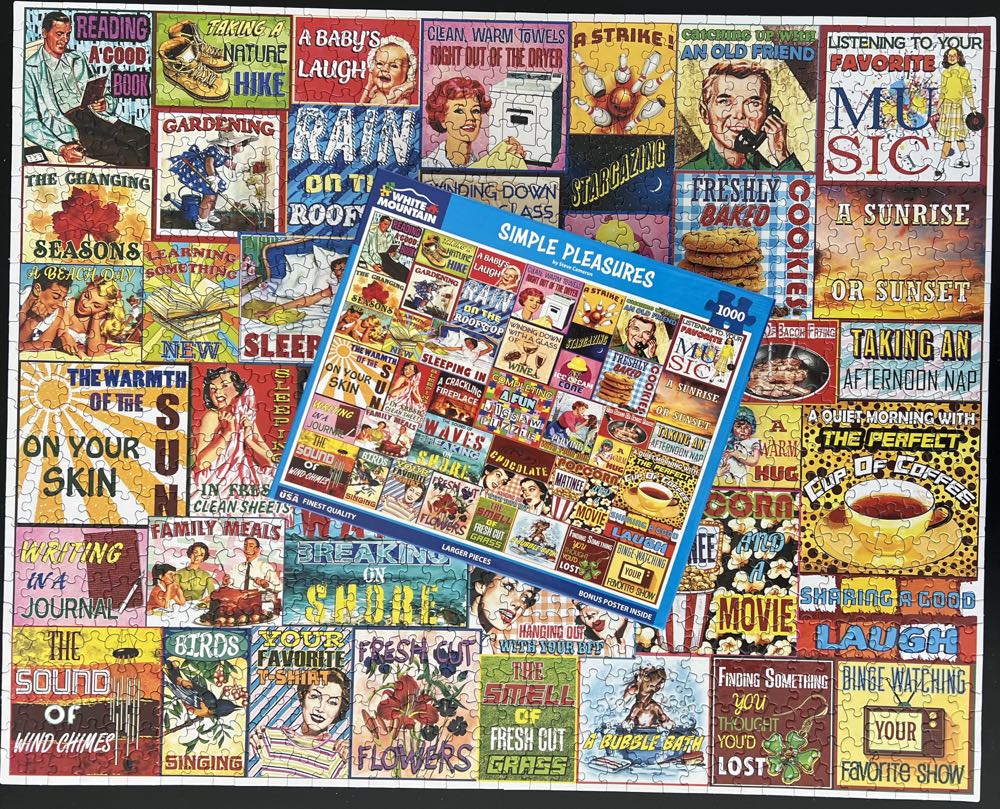 Simple Pleasures- Marcy - White Mountain puzzle collectible [Barcode 724819269983] - Main Image 4