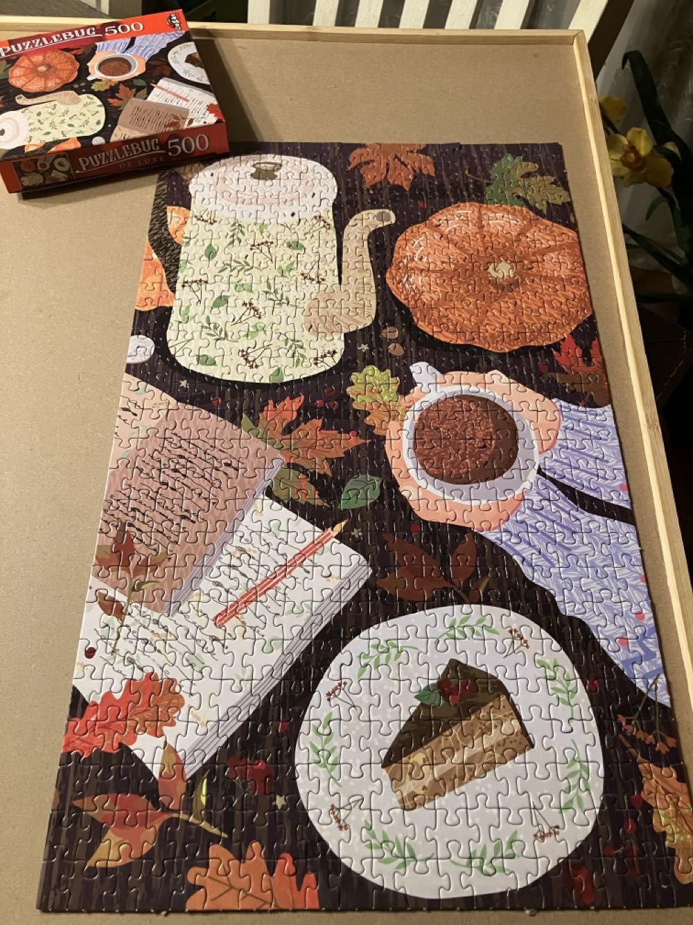 Cozy Fall Coffee Table - CraZArt Dollar Tree puzzle collectible [Barcode 4895145425209] - Main Image 2