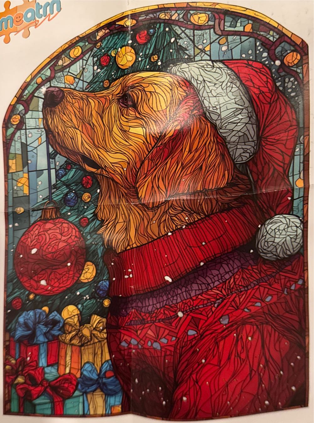 Christmas Hat Dog - Magen puzzle collectible - Main Image 2