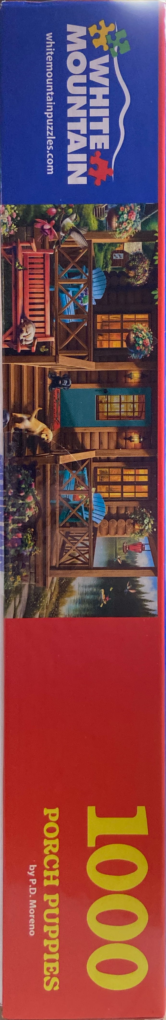 Porch Puppies - White Mountain puzzle collectible [Barcode 724819269990] - Main Image 3