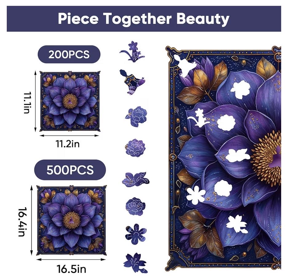 Yoga Lotus Mandala Flower - Mys Aurora puzzle collectible - Main Image 3