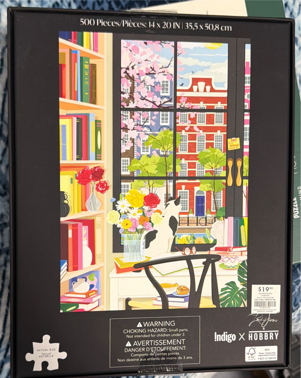 Cat & The City 500pc  puzzle collectible [Barcode 791684639418] - Main Image 2