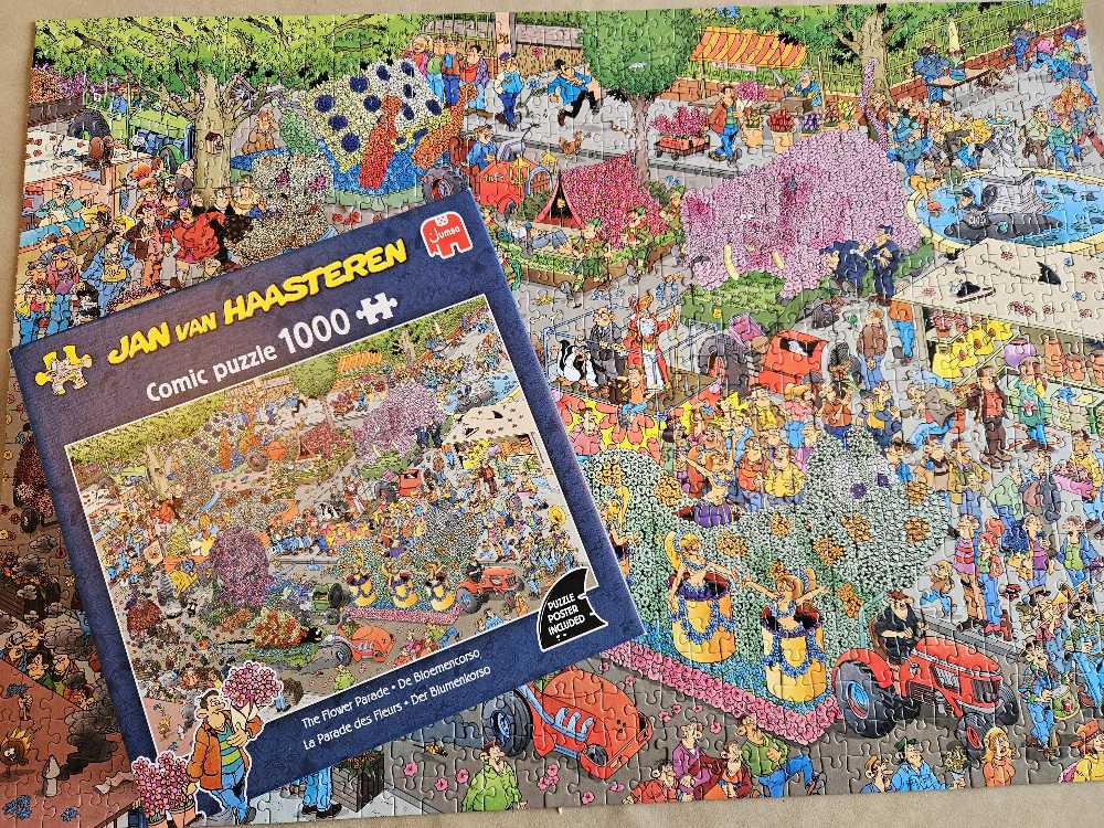 Jumbo Jan Van Haasteren Puzzel De Bloemencorso  puzzle collectible [Barcode 8721017608608] - Main Image 2