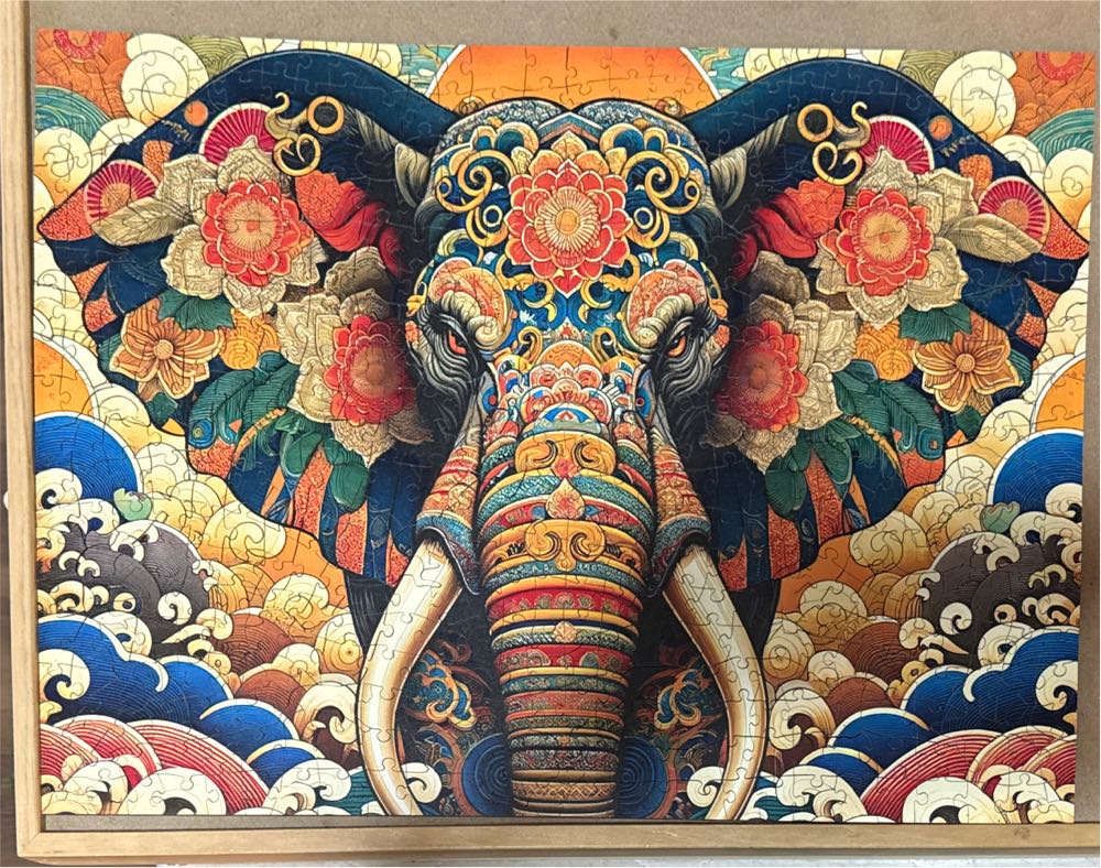 Elegant Elephant - Wentworth Wooden Puzzles puzzle collectible - Main Image 2