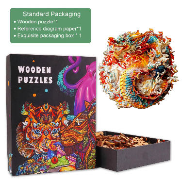 3D Chinese Dragon - Woodbests puzzle collectible - Main Image 2