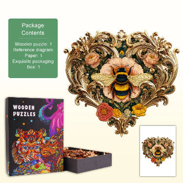 William Morris Bee - Woodbests puzzle collectible - Main Image 2