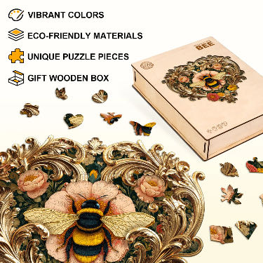 William Morris Bee - Woodbests puzzle collectible - Main Image 3