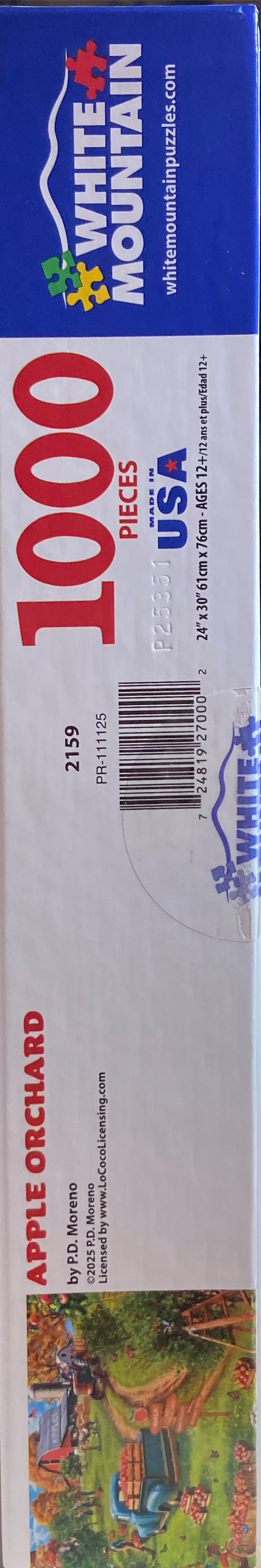 Apple Orchard - White Mountain puzzle collectible [Barcode 724819270002] - Main Image 2