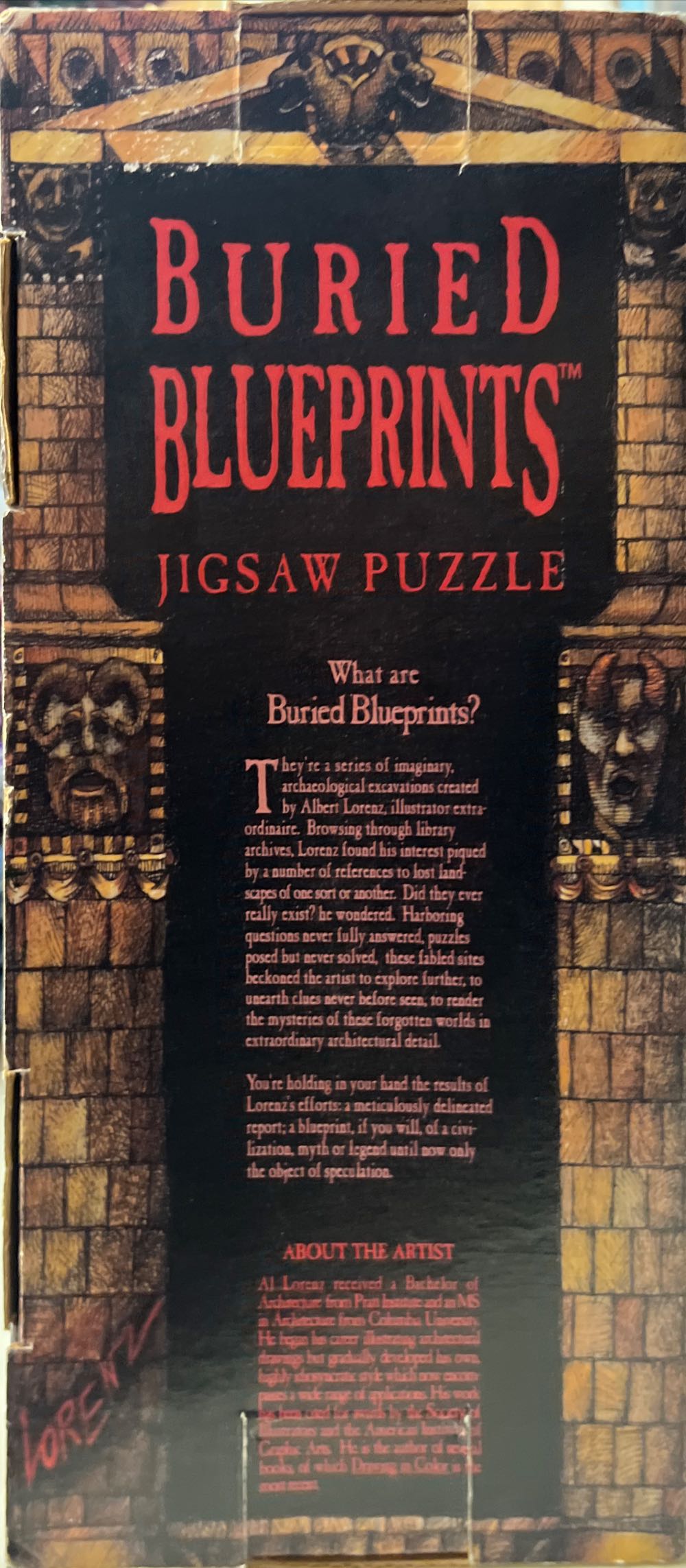 Buried Blueprints Puzzle An Egyptian ... - Buried Blue Prints puzzle collectible [Barcode 9781566583275] - Main Image 3