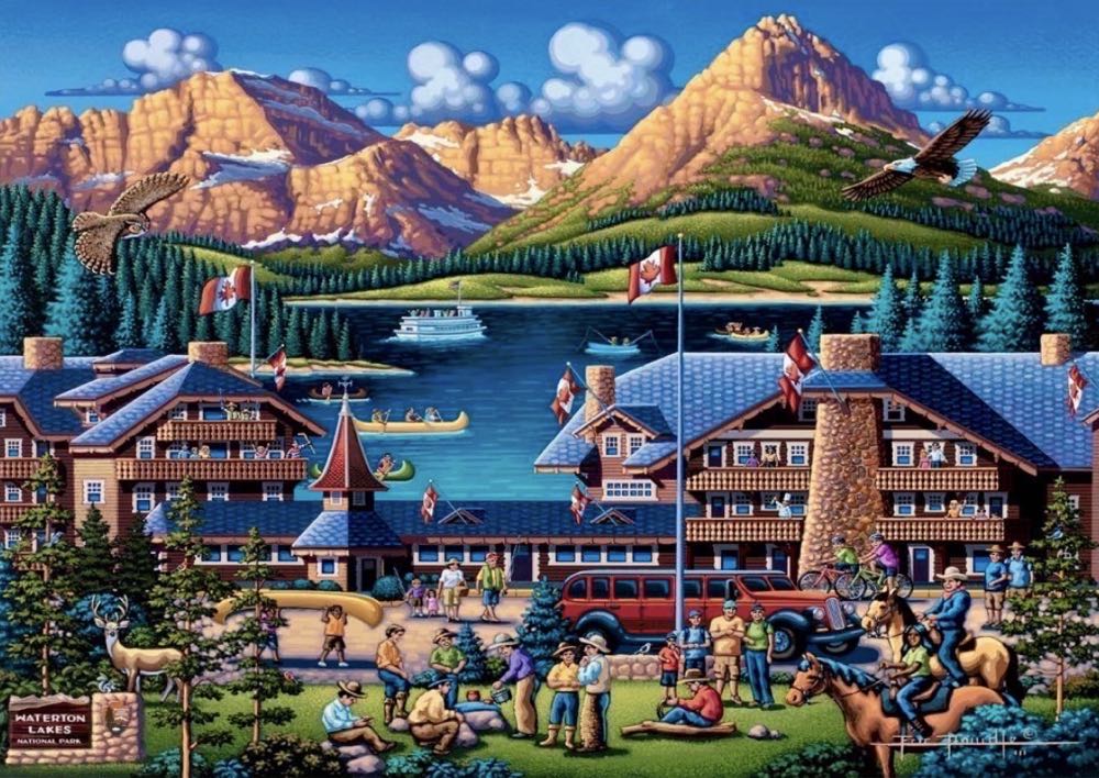 Waterton Lakes - Dowdle / Buffalo puzzle collectible [Barcode 079346228232] - Main Image 2