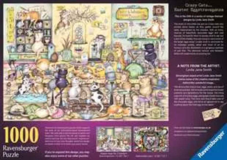 Crazy Cats...Easter Eggstravaganza - Ravensburger puzzle collectible [Barcode 4005555017554] - Main Image 4