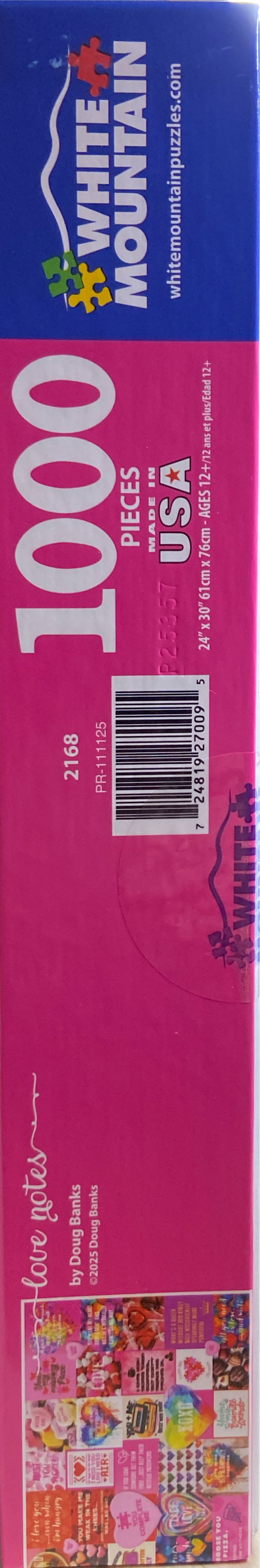 Love Notes - White Mountain Puzzles, Inc. puzzle collectible [Barcode 724819270095] - Main Image 2