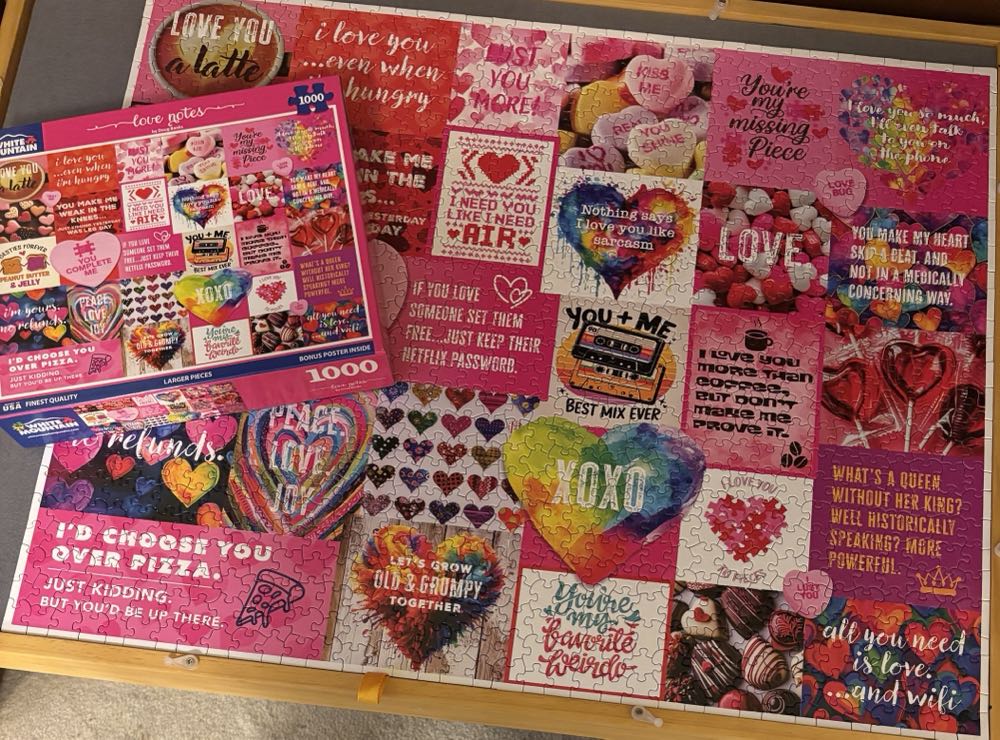 Love Notes - White Mountain Puzzles, Inc. puzzle collectible [Barcode 724819270095] - Main Image 5