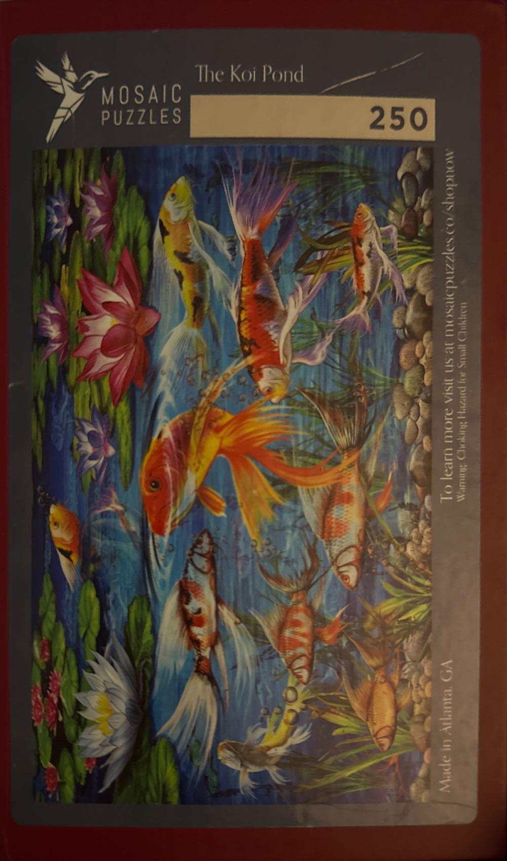 The Koi Pond - Mosaic Puzzles puzzle collectible [Barcode 649696896704] - Main Image 3