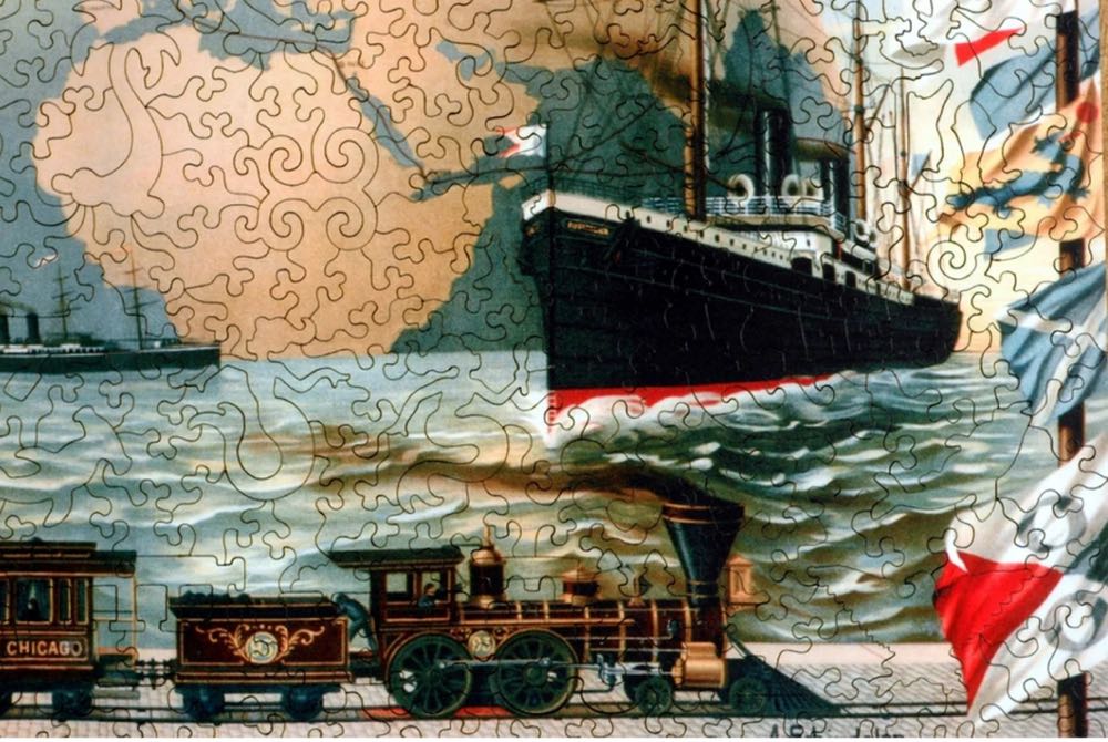 Voyage Round the World - Liberty puzzles puzzle collectible [Barcode 653569689997] - Main Image 3