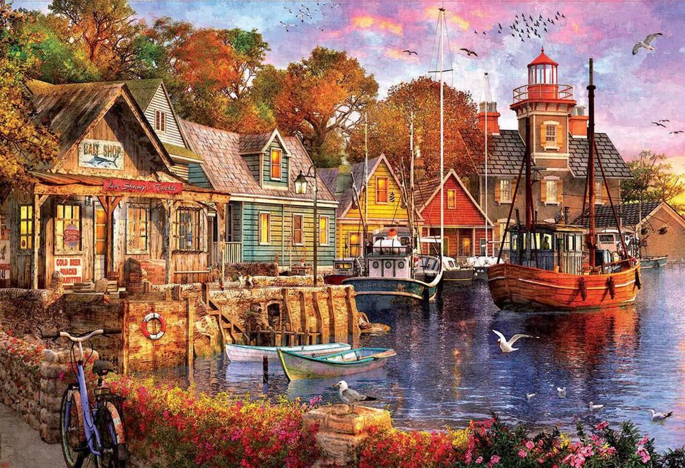 Piece Sunset On The Harbor Puzzle - Educa puzzle collectible [Barcode 8412668180154] - Main Image 2