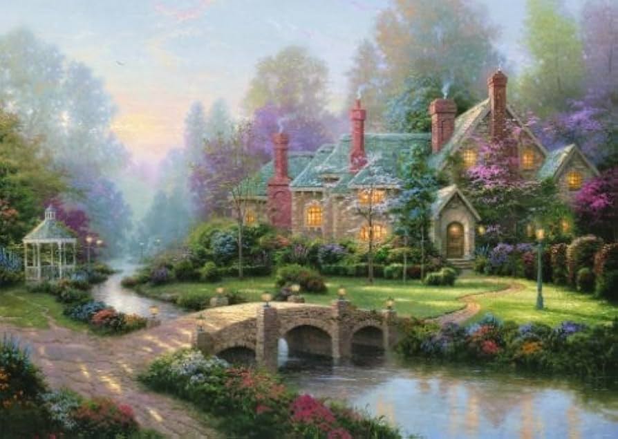Thomas Kinkade Inspired Home Piece Puzzle Brand New Sealed Box - Schmidt puzzle collectible [Barcode 4001504574888] - Main Image 2