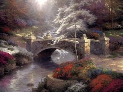 Kleine Brücke & Waldkapelle / Bridge of Hope & The Forest Chapel - Schmidt puzzle collectible [Barcode 4001504574949] - Main Image 2