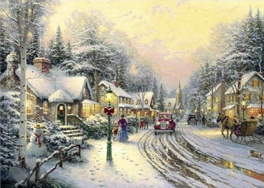 Weihnachtliche Dorfstraße & St. Nicholas / Village Christmas & St. Nicholas Circle - Schmidt puzzle collectible [Barcode 4001504584924] - Main Image 2