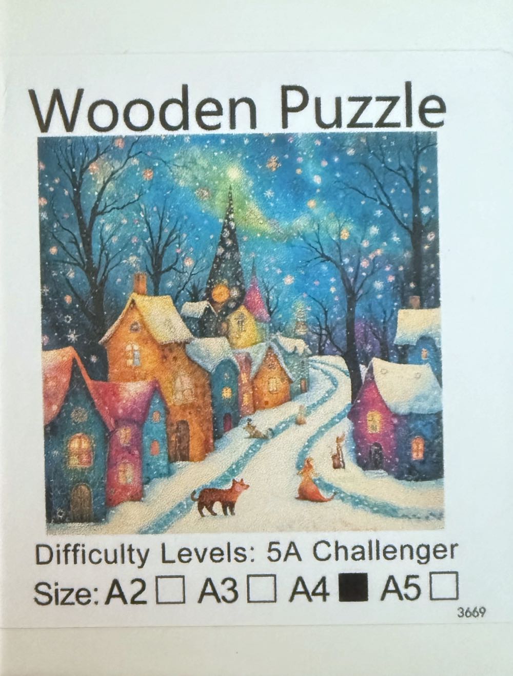 Winter Houses - Unbranded puzzle collectible - Main Image 2