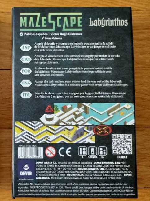 Mazescape: Labyrinthos - Devir Games puzzle collectible [Barcode 8436589622906] - Main Image 3
