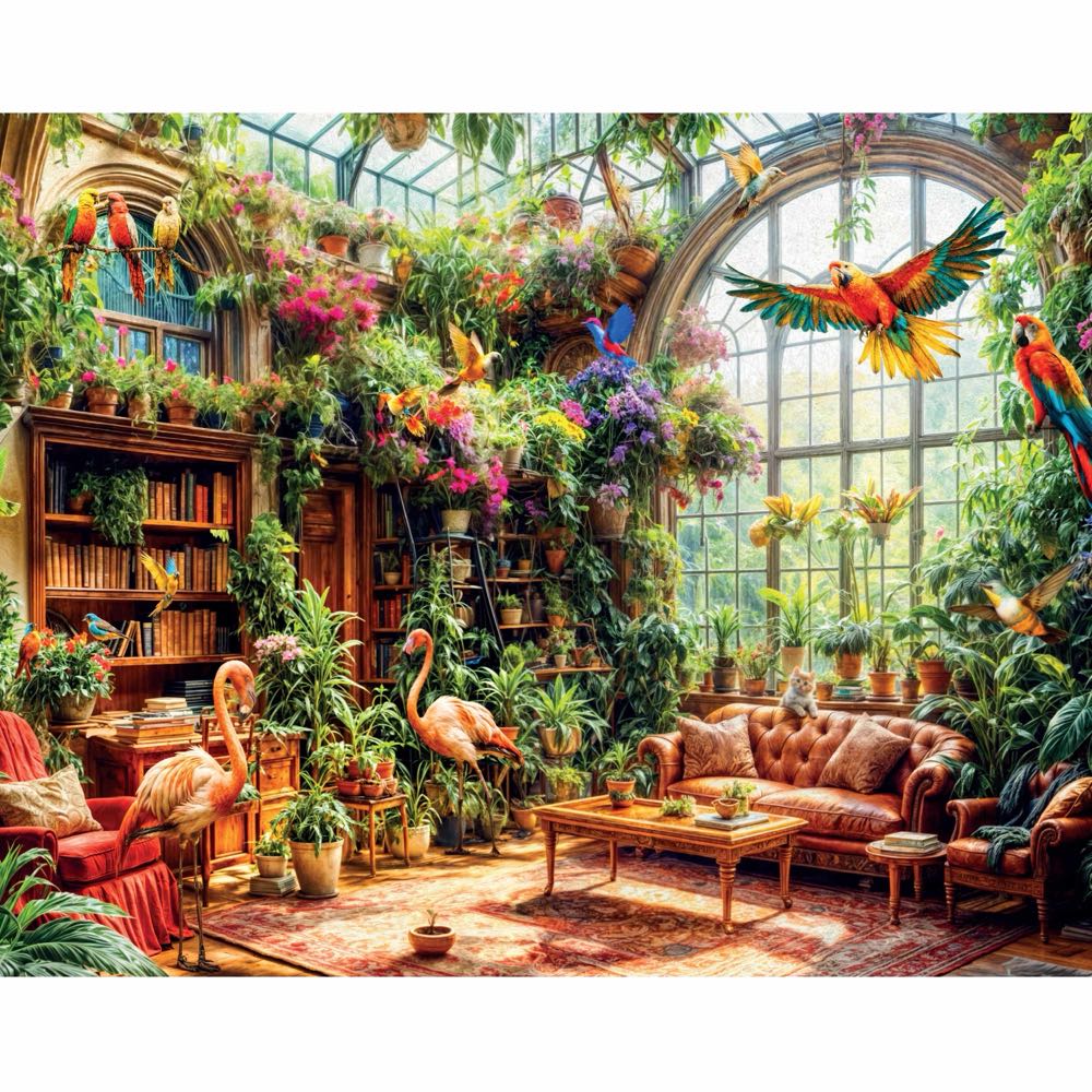Greenhouse Library - Mindbogglers Artisan puzzle collectible [Barcode 9354537017538] - Main Image 2