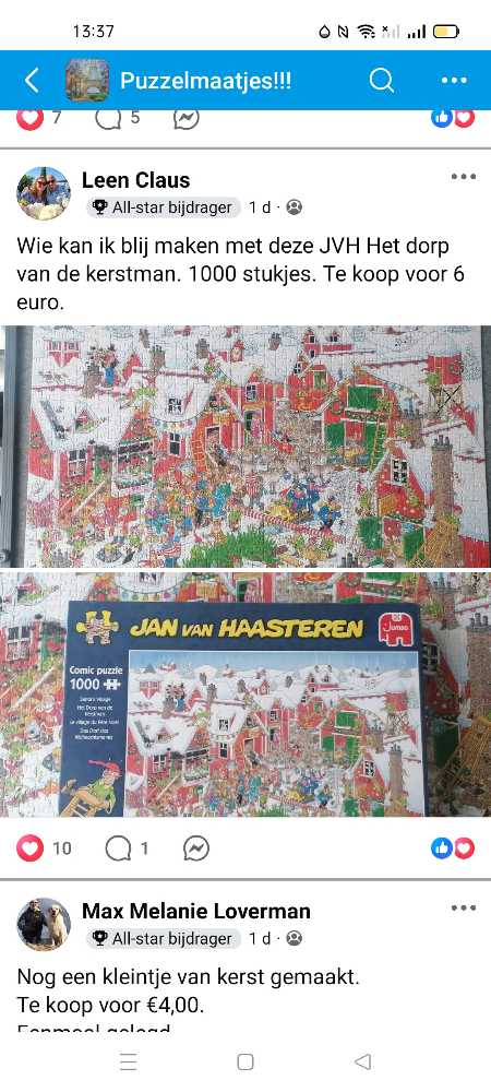 Jan van Haasteren. Het Dorp Van De Kerstman - Jumbo puzzle collectible - Main Image 2