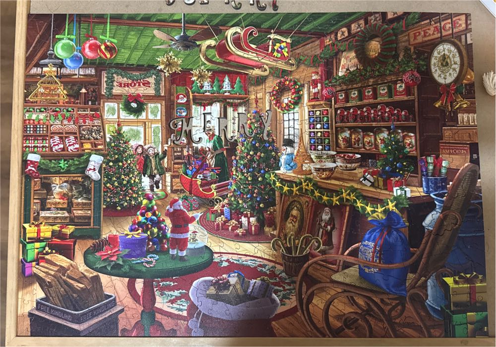 The Christmas Shop - Wentworth Wooden Puzzles puzzle collectible - Main Image 3