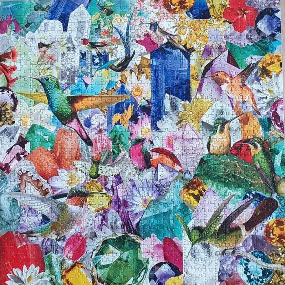 Hummingbirds And Gems 🐦 (Tamara lenen) - Eeboo puzzle collectible [Barcode 0689196514128] - Main Image 3