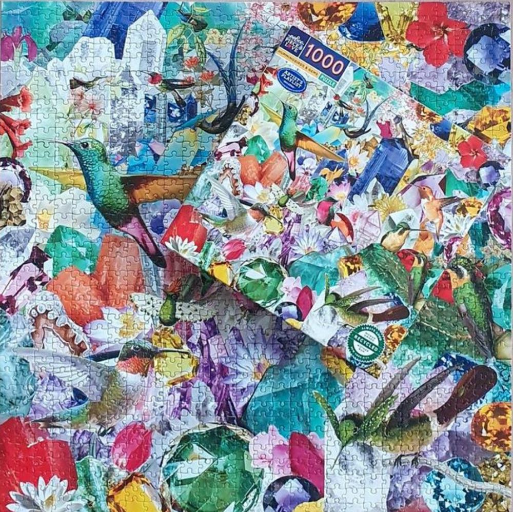 Hummingbirds And Gems 🐦 (Tamara lenen) - Eeboo puzzle collectible [Barcode 0689196514128] - Main Image 4