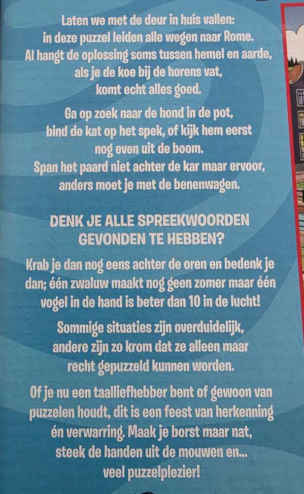 222 Spreekwoorden En Gezegden Roland Hols Tucker’s Fun Legpuzzels Puzzel Factory Stukjes - Tuckers Fun Factory puzzle collectible [Barcode 8720615483594] - Main Image 2