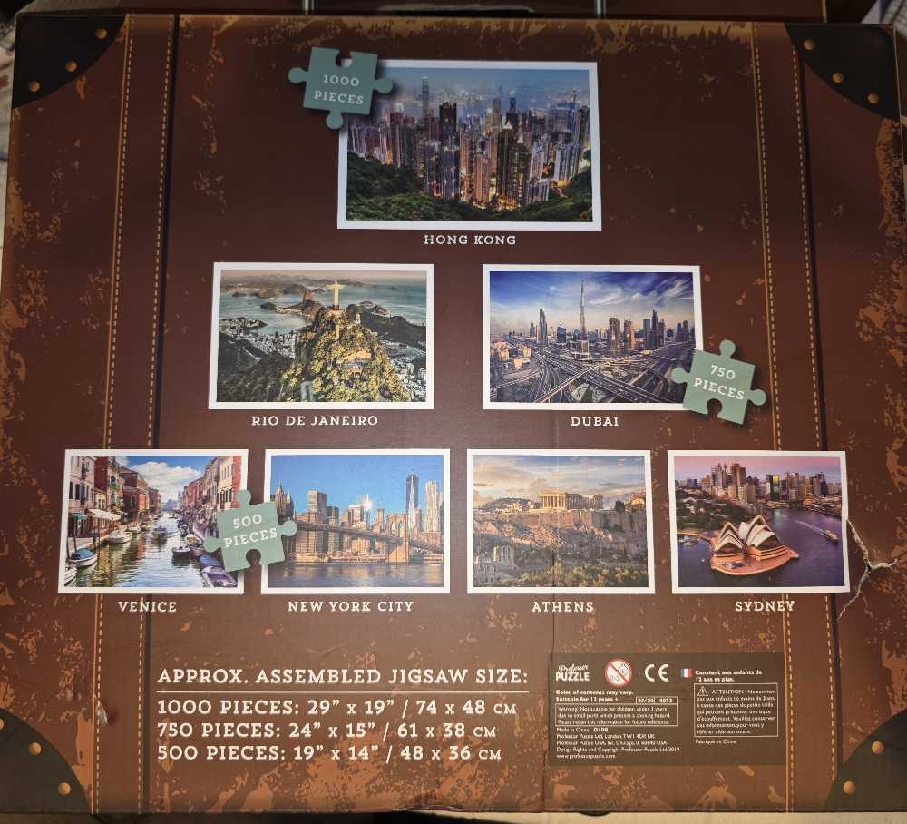 Around The world  - Professor Puzzle puzzle collectible [Barcode 33074191001999] - Main Image 2