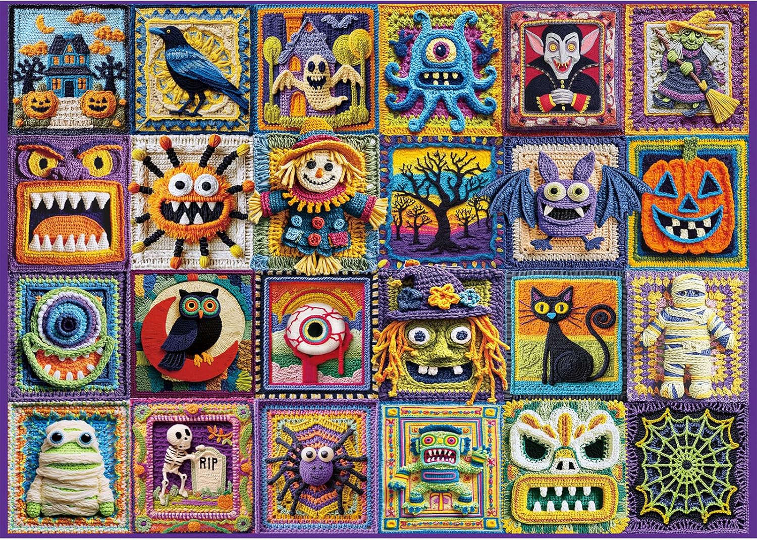 Crochet Halloween Puzzle (NIB) - Sutinban puzzle collectible - Main Image 2