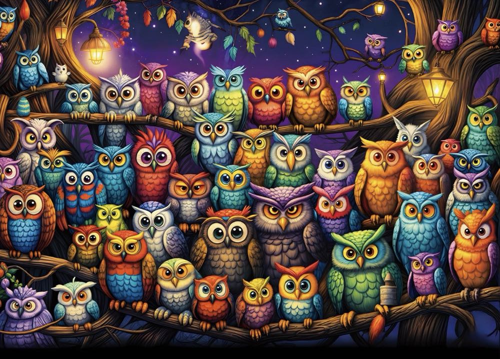 Owl Family - TangComplete puzzle collectible - Main Image 2
